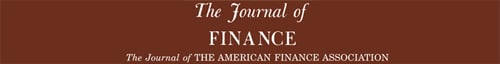 The Journal of Finance